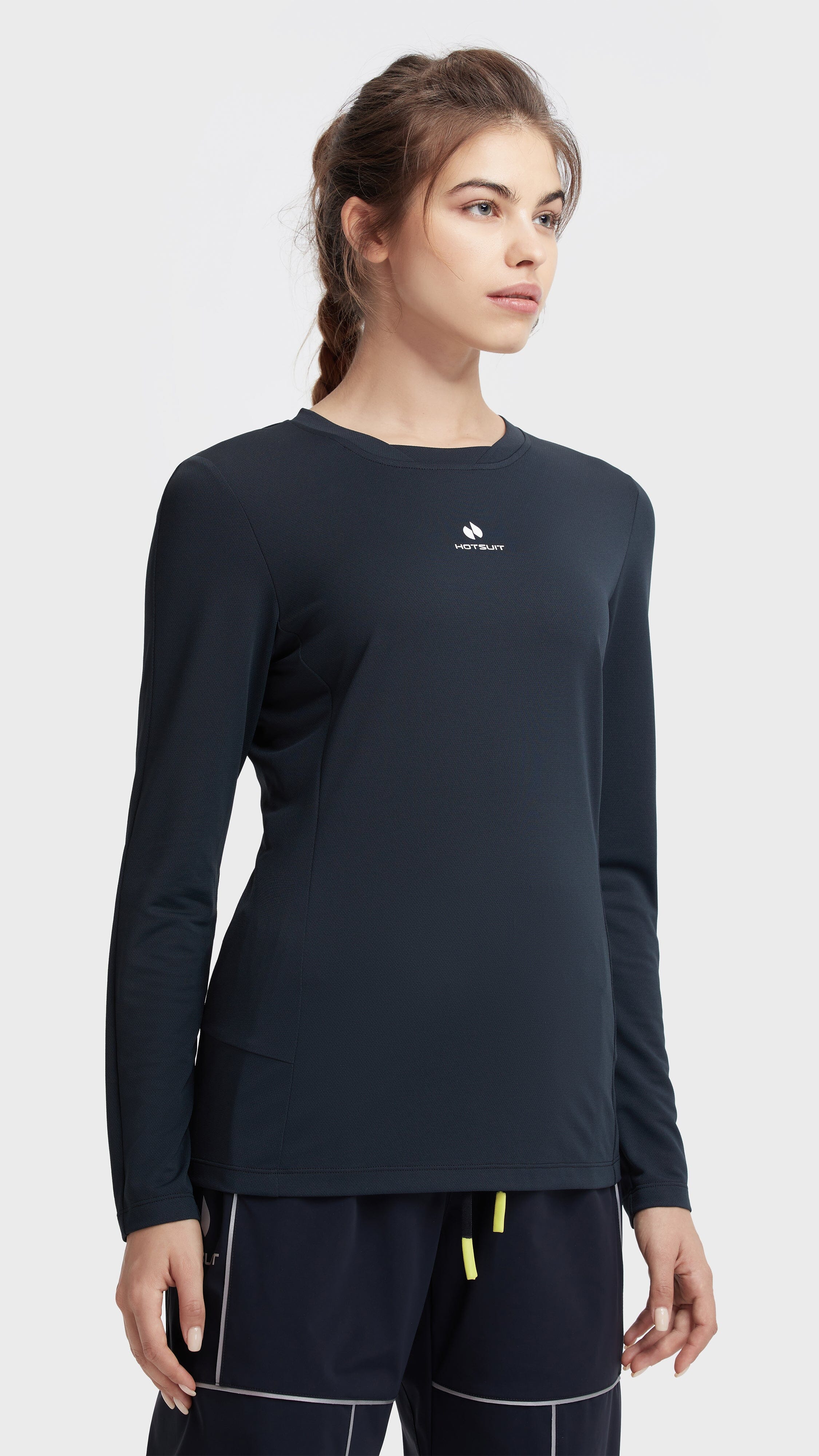 HOTSUIT Women Crewneck Tech long T-Shirt