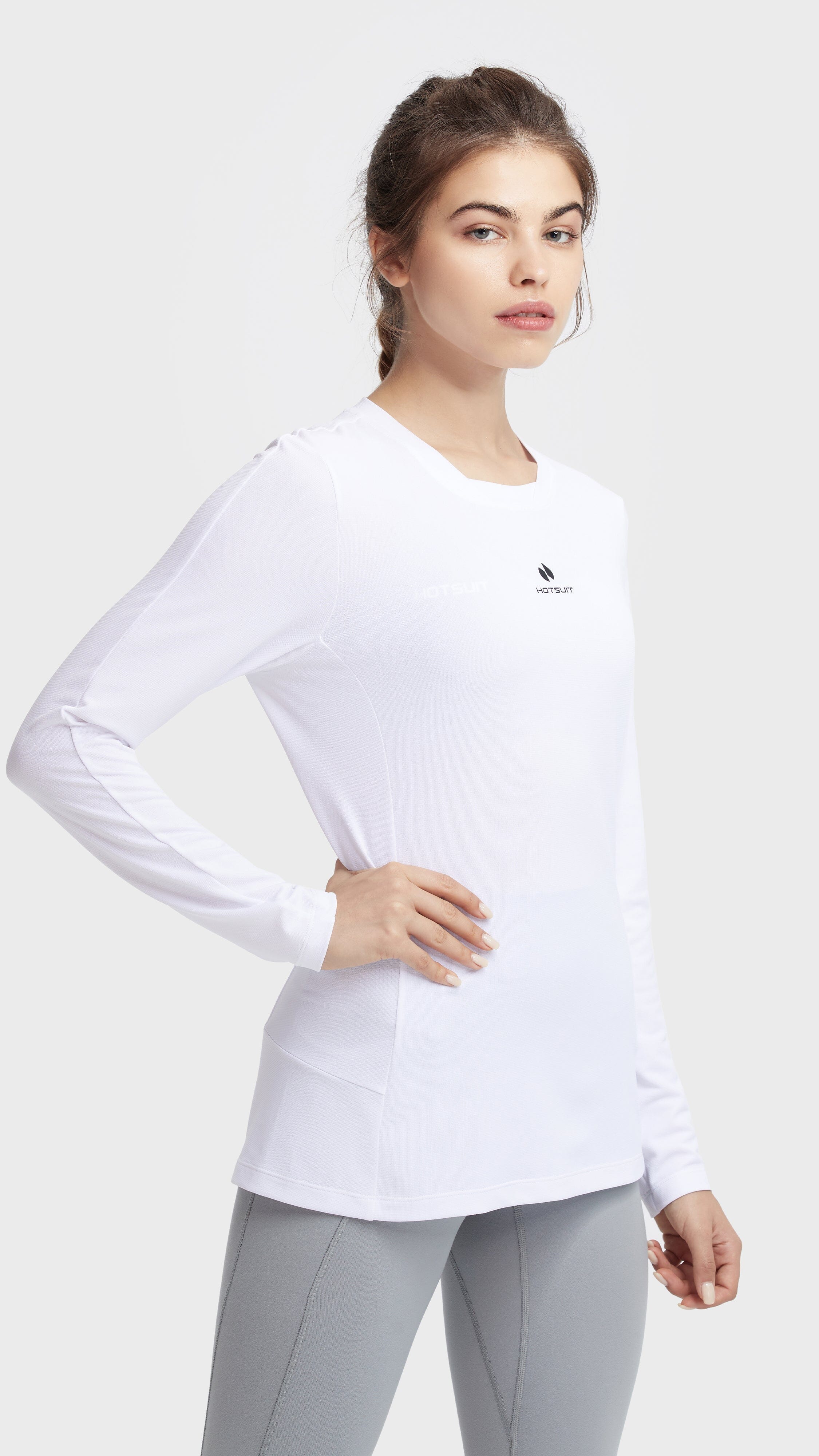 HOTSUIT Women Crewneck Tech long T-Shirt