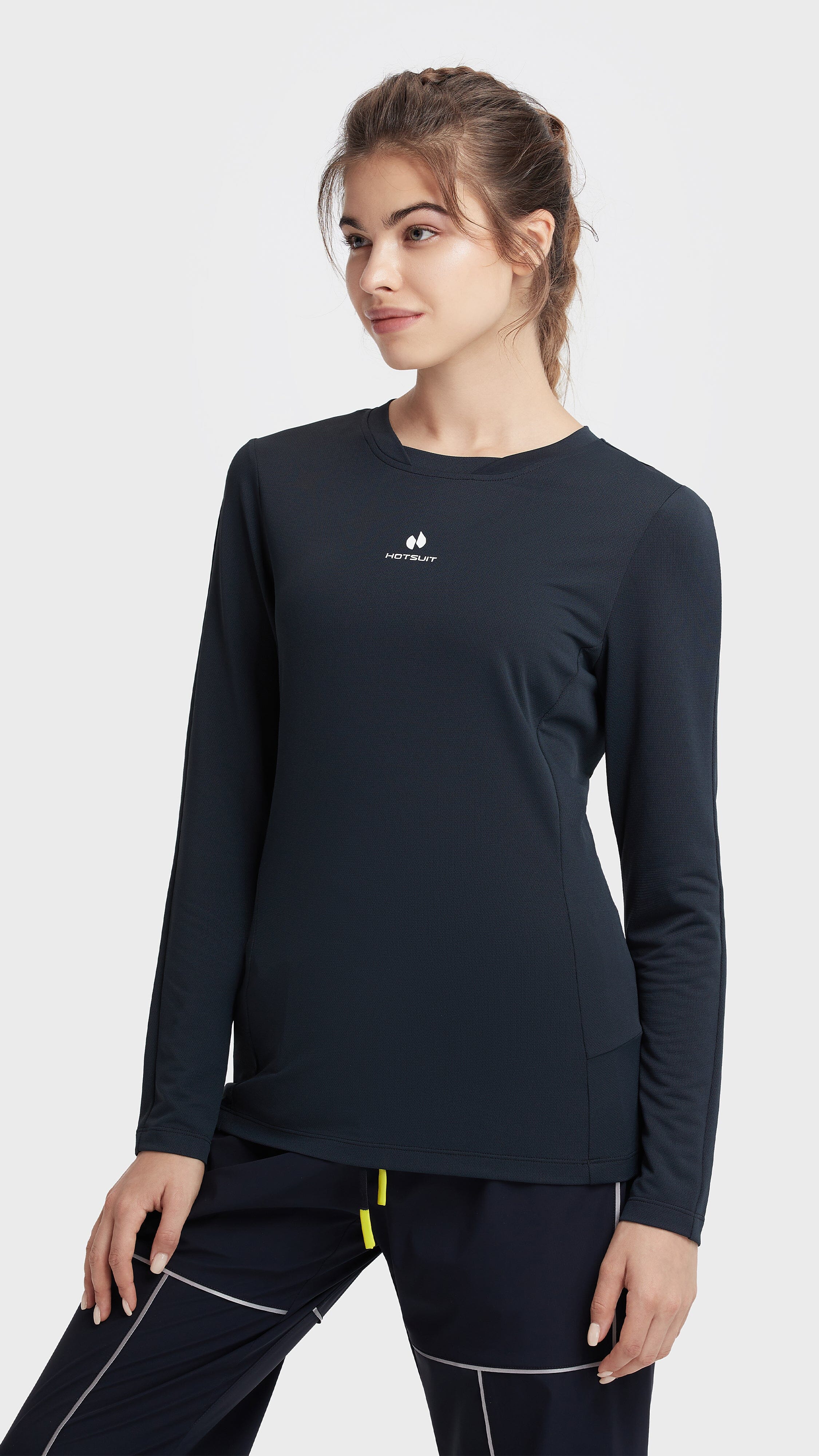 HOTSUIT Women Crewneck Tech long T-Shirt