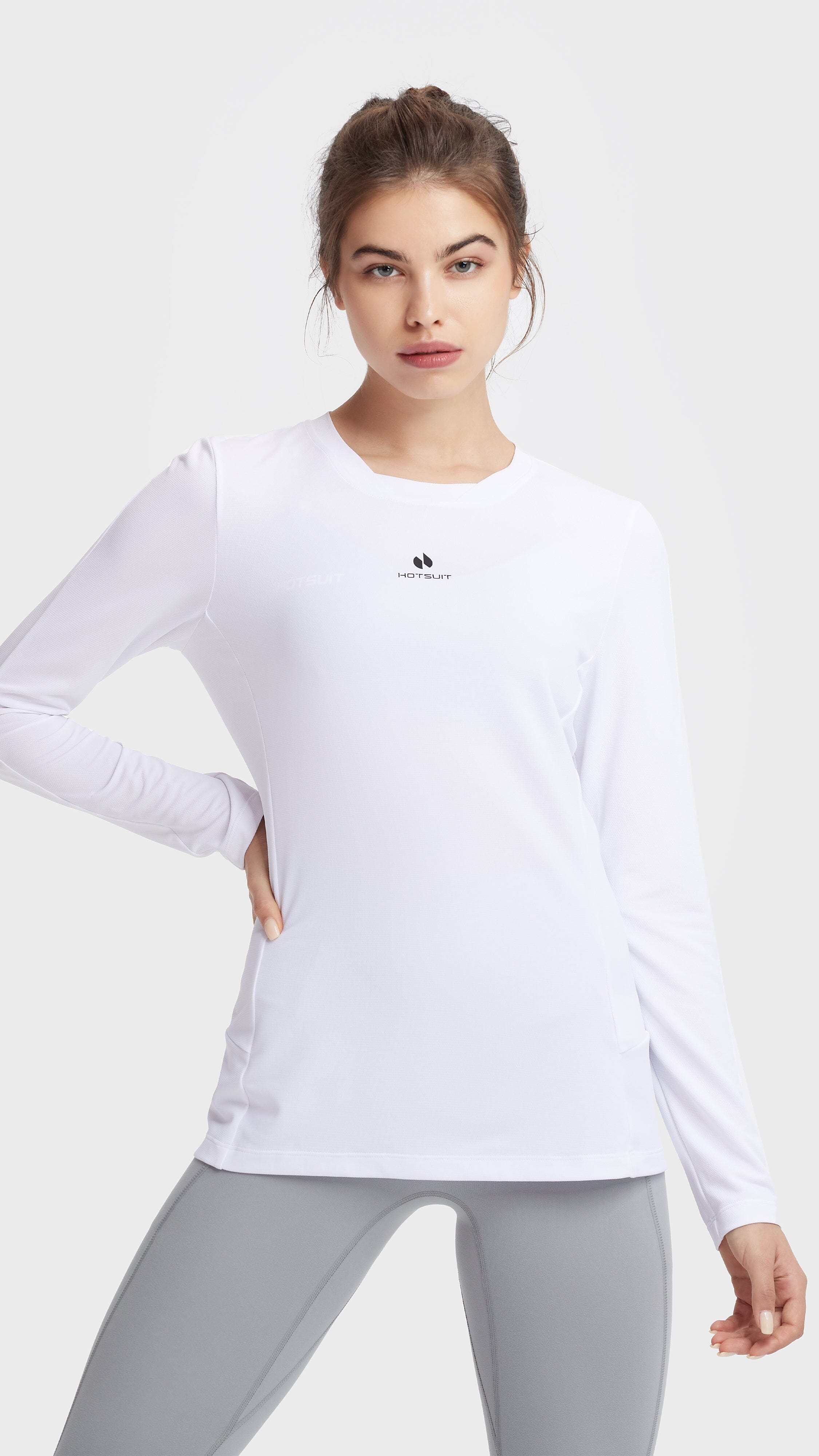 HOTSUIT Women Crewneck Tech long T-Shirt