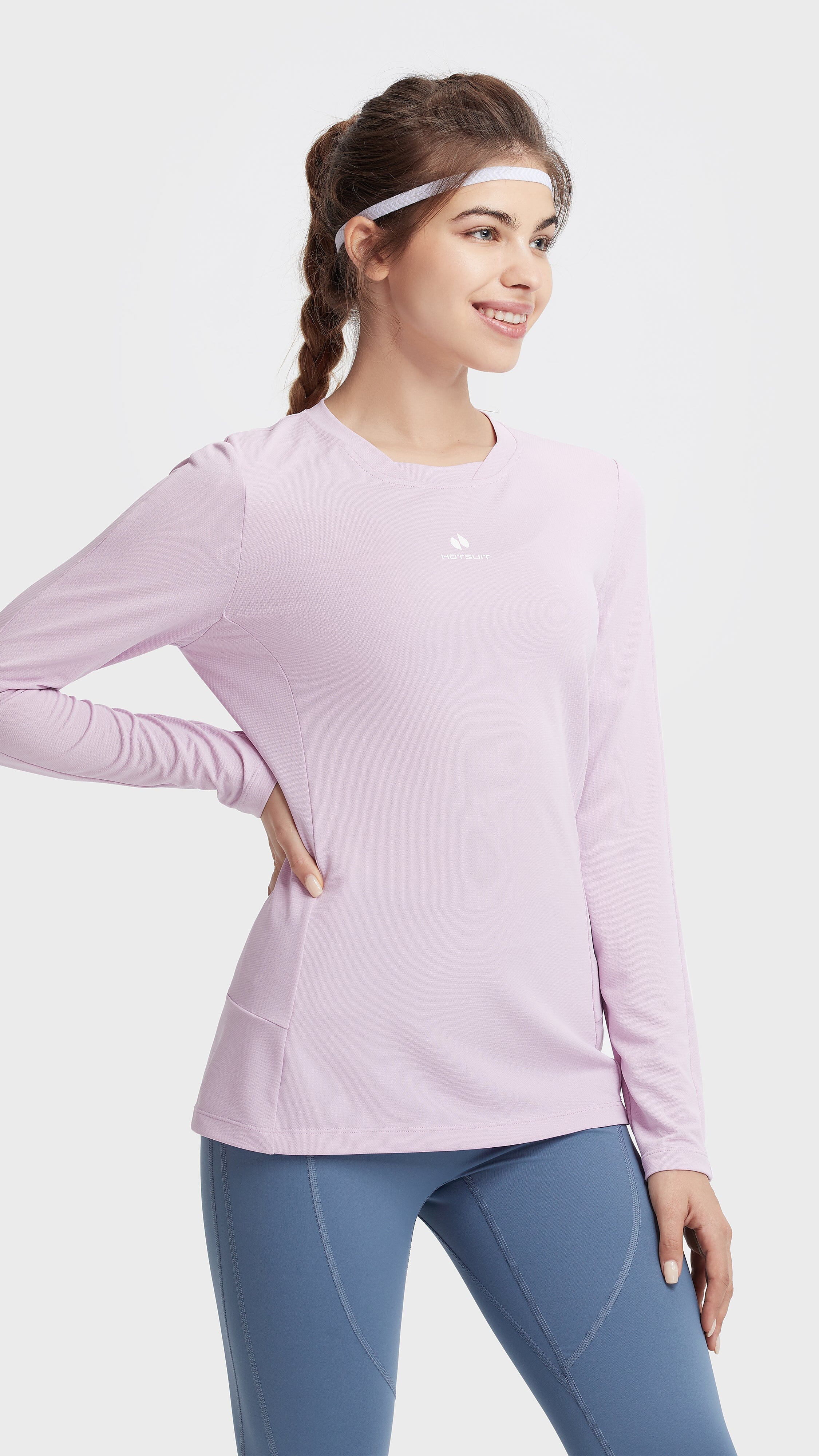 HOTSUIT Women Crewneck Tech long T-Shirt