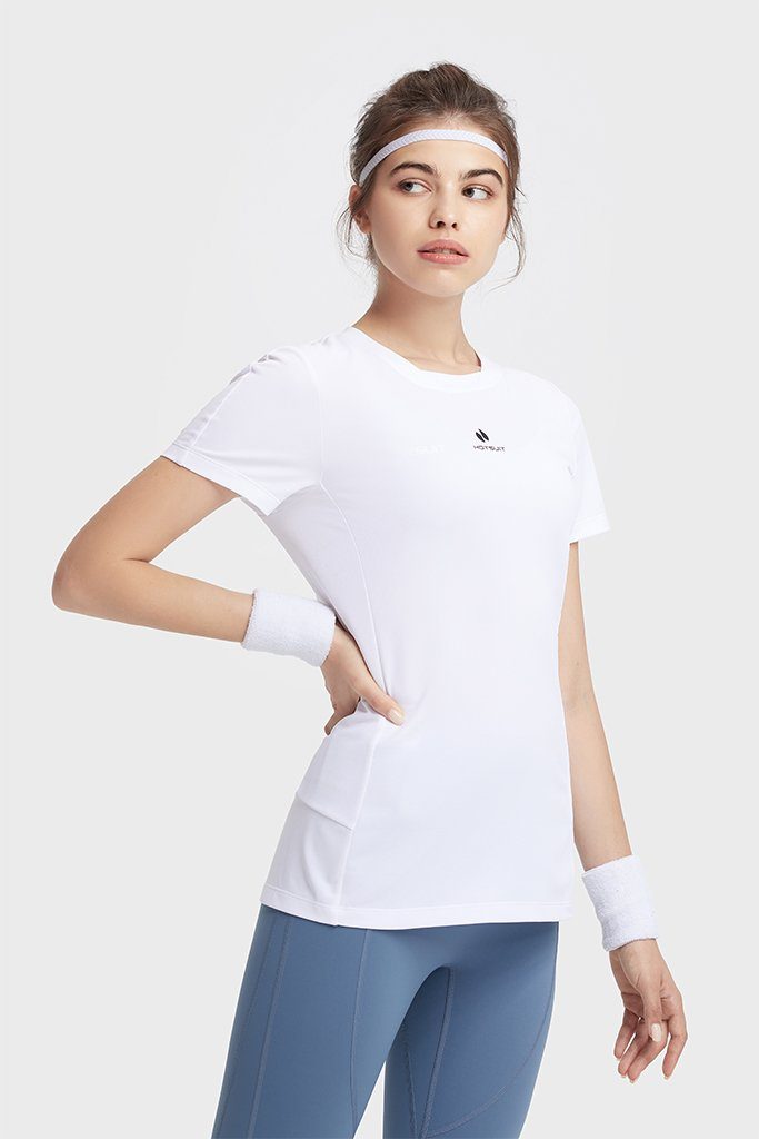 HOTSUIT Women Crewneck Tech Short T-Shirt