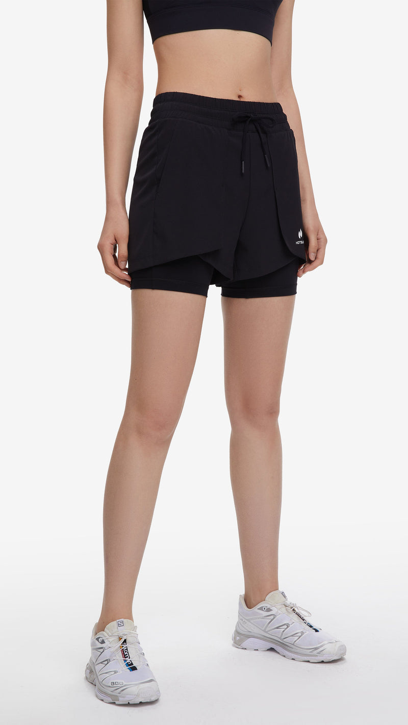 HOTSUIT Women Layered Shell Shorts