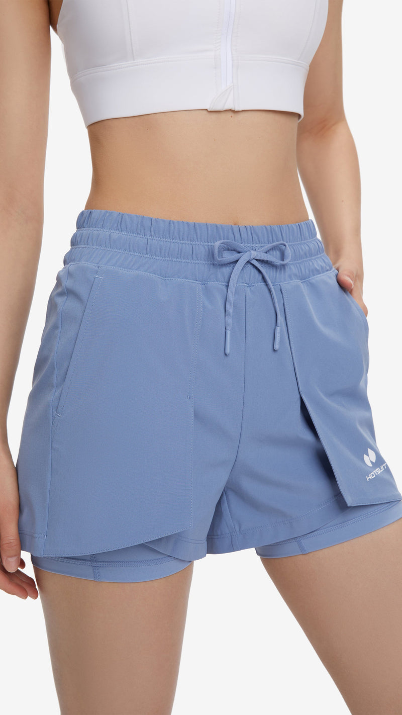 HOTSUIT Women Layered Shell Shorts