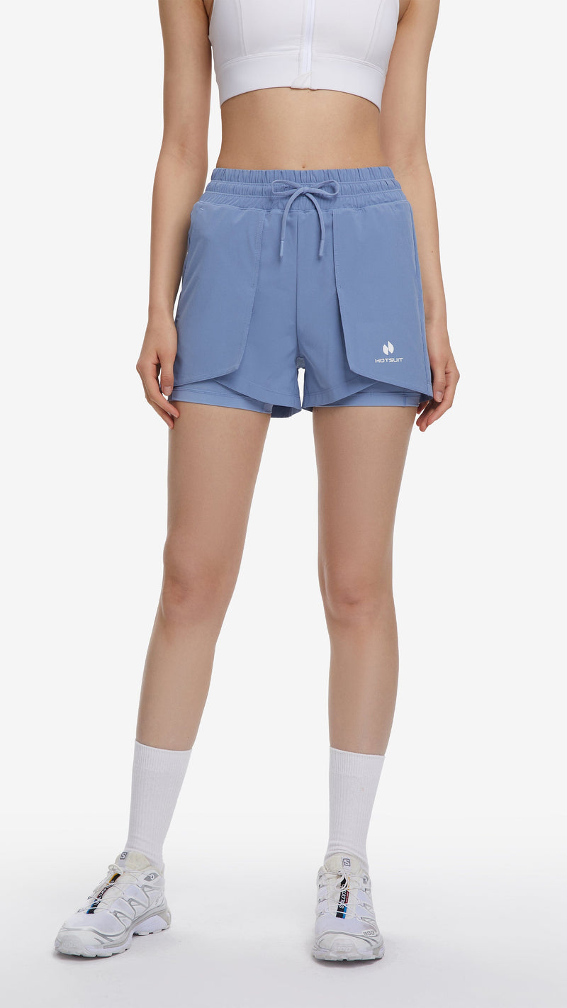 HOTSUIT Women Layered Shell Shorts